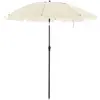 Parasol de jardin protection solaire, Beige / Ø 2 m