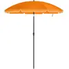 SONGMICS Parasol de jardin protection solaire, Orange / Ø 2 m