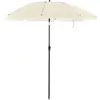 SONGMICS Parasol de jardin protection solaire, Beige / Ø 1,6 m