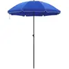SONGMICS Parasol de jardin protection solaire, Bleu / Ø 2 m