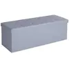 SONGMICS Banc de rangement pliable, Gris