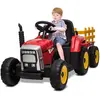 PROMIRACAL Tracteur électrique 12V pour Enfants avec remorque,Voiture ...