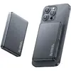 Batterie externe magnétique sans fil USAMS 10 000 mAh 20 W, titane
