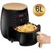 NOBRAND Friteuse Sans Huile, 6L Friteuse à Air Chaud Electrique Multifonction Air Fryer Écran Tactile LCD avec 8 programmes 2500W