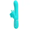 Pretty Love Rabbit Multifonction 4 en 1 Papillon Vert Eau 1ut