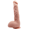 Gode Réaliste Courbé Jason Naturel 24 cm avec Ventouse