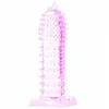 DREAMLOVE Manchon de danse Stimulating Dots Transparent Penis 14,2cm 1pc