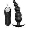 Crazy Bull Pretty Love Anal Plug Plug Anal en Silicone Stimulation supplémentaire et 12 Modes de Vibration Noir 1pc