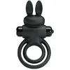 Anneau pénien vibrant DICK RABBIT Pretty Love 25mm Noir
