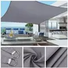 Pare-soleil imperméable, voile d'ombrage,Protection solaire,  auvent de Camping, tissu Large pour canopée extérieure, jardin--Gris