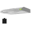 CIARRA Hotte de cuisine casquette 60cm 220m³/h Inox 3 Vitesses Eclairage LED