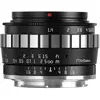 TTArtisan APS-C Objectif en métal 23 mm F/1.4 Compatible avec Monture L   Noir et argenté