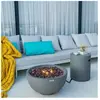 Brasero à gaz Modeno nantucket pour extérieur, Brasero en béton gfrc, ...