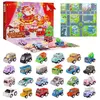 Calendrier de l'Avent Enfants 2022, 24 pièces Jeu de Voiture de Noël, ...