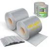 VOUNOT Brise vue occultant PVC 450g/m2 19cm x 140m Gris clair