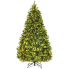 CostwaySapin de Noël Artificiel 225cm Arbre de Noël 61 pommes de pin, ...