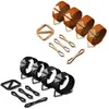 LOCKINK Coffret 4 Liens d'Entrave Métal et Cuir