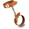 LOCKINK - Ensemble de Menottes pour Chevilles et Poignets - brun