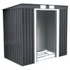 Abri de Jardin en Métal Cabane à Outils en Tôle Galvanisée avec Porte ...