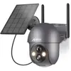 Anran caméra de surveillance solaire sans fil WIFI extérieur Q01 Gris