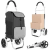 Inateck Chariot de Courses Pliable Caddie Course 41L à Grandes Roues S...