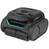 None Aspirateur robot de piscine sans fil WYBOT C2, nettoyage des parois et de la ligne de flottaison, double filtration, pour piscines creusées jusqu'à 1614 pi², noir et vert
