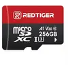 Carte Micro SD haute vitesse REDTIGER 256 Go avec adaptateur, microSDH...