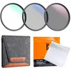 K&F Filtre Nano K series kit 3 filtres MCUV+CPL+ND4 77mm