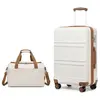Kono Ensemble de Valises Légères en ABS rigide avec Serrure TSA + Sac ...