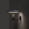 KLEWE Applique murale LED solaire Keope, anthracite, Ø 21 cm aluminium...