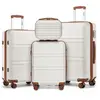 Kono Set de 4 Valises Rigide Bagage Cabine 55cm + Valise Moyenne 65cm+...