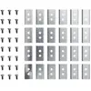 Lames de rechange pour robot tondeuse X24 Gris