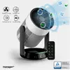 Monsga AP200 Ventilateur sur Pied 2-en-1 avec Purificateur d’Air, Osci...