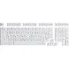 Blue on White Cyrillic Keycap Set (97-key)