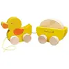 Jouet à trainer Canard et son Oeuf EverEarth - Jouets bois