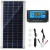 JORMFTTE Kit Panneau Solaire 20W - Panneau Solaire 12V 20W + Contrôleu...