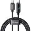 Câble USB-C avec écran 1,2m M/M 100W (Noir)