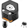 Antivol de vlo portable cadenas pliant en acier alli avec cls et suppo...