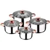 San Ignacio Premium Nona Batterie de cuisine 8 pièces en acier inoxydable