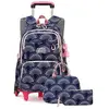 LECOO Cartable à Roulette Fille Garçon Primaire Sac à Dos pour Enfant ...
