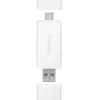 Lecteur de carte mémoire externe Huawei USB et USB Type C Blanc
