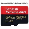 Carte MicroSD Micro SDHC SDXC SanDisk Extreme Pro 64Go Class 10 UHS-I ...