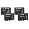 QUMOX Lot de 4 Carte Micro SD 64 Go 64g Carte Mémoire Micro SDHC Classe 10 UHS-I Carte TF pour Smartphone Android, Appareil Photo