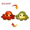 Peluche poulpe BOLAKER® Peluches avec lumières LED Jaune et orange