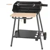 SOMAGIC Barbecue à  charbon de bois avec fonction rôtissoire - Noir - 70 x 79 x 86 cm