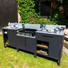 La cuisine extérieure 3 modules - Somagic 234,5 x 58,5 x 110,5 cm