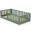 Jurababy - lit enfant au sol en bois sonho - 70x140