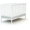 AT4 - Lit bébé 60 x 120 cm ESSENTIEL - Réglable 3 hauteurs - Blanc