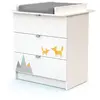 Webaby commode à langer 3 tiroirs panda en bois 90358202 06
