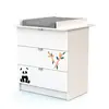 Commode à langer panda bébé Webaby Blanc 79x65x92,2 cm 90358202 07